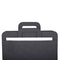 Portablocco Flap con manici tessuto nero - A4,21550 - 2