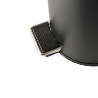 Pattumiera Premium con pedale e vaschetta 3 lt nero satinato - 20728 - 2