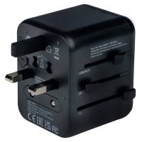 Adattatore viaggio UTA 02 con 2 x USB A - 29222 - 2