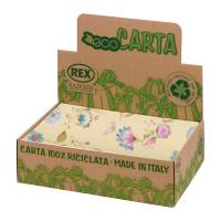Carta regalo riciclata Fiori di campo 100 fogli 70 x 100 cm fantasie assortite - 21455 - 1