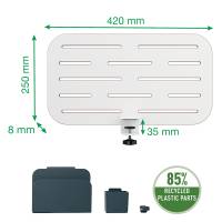 Pannello forato piccolo per scrivanie compatte Sit Stand 42 x 25 x 0,8 cm - 1042 - 1