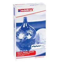 Marcatore permanente a vernice 750 punta tonda da 2 a 4 mm rosso - 4430 - 1