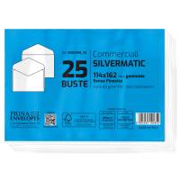 Busta Busta Silver Matic FSC senza finestra gommata 11,4 x 16,2 cm 80 gr - 7371 - 1