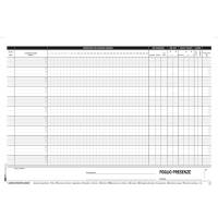 Blocco presenze mensili 21 x 30 cm 50,50 fogli autoautoricalcanti - 4960 - 3