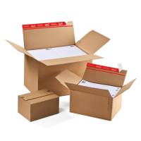 Scatola automontante CP 141 - formato A5+ - 22,9 x 16,4 cm - altezza variabile da 5 a 11,5 cm - conf. 10 pezzi - Colompac - CP 141.101.010 - 4033657141105 - DMwebShop - 1