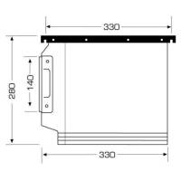 Cartella sospesa Cartesio PP armadio PPL interasse 33 cm fondo V 32,6 x 28 cm - 8634 - 6
