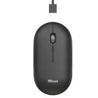 Mouse Puck ultrasottile wireless ricaricabile nero - 25925 - 1