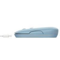 Mouse Puck ultrasottile wireless ricaricabile azzurro - 25923 - 2