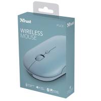Mouse Puck ultrasottile wireless ricaricabile azzurro - 25923 - 4