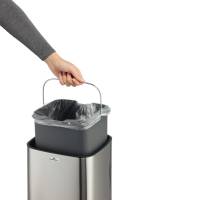 Cestino no touch con sensore 30,5 x 30,5 x 69 cm 35 lt argento metallizzato - 26229 - 2