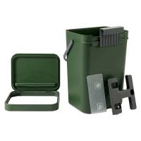 Pattumiera Gino per rifiuti organici 24 x 19 x 35,5 cm 12 lt verde bosco - 26234 - 1