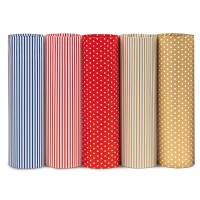 Rotolo carta regalo 2 mt x 70 cm fantasie righe e pois espositore 50 pezzi - 26869 - 1