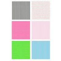 Rotolo carta regalo 2 mt x 70 cm fantasie righe e pois espositore 50 pezzi - 26869 - 2