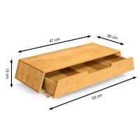 Supporto schermo bamboo colore naturale - 28060 - 1