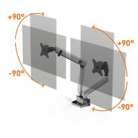 Braccio porta monitor Select Plus per 2 monitor - 28063 - 2