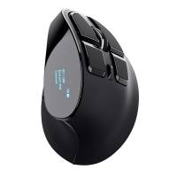 Mouse wireless ergonomico Voxx ricaricabile nero - 28752 - 2