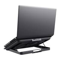 Supporto raffreddante per laptop Exto grigio - 28745 - 1