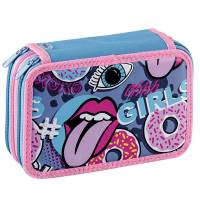 Astuccio 3 Zip Fantasy 13 x 20 x 7,5 cm colori assortiti - 21780 - 1