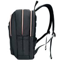 Zaino per pc Katy Rose notebook 15,6 nero cerniera rose gold Digital Design - 21572 - 2