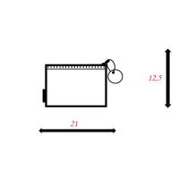 Busta con zip Bubble 21,5 x 12,5 cm EVA colori pastello assortiti - 21748 - 1