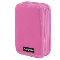 Astuccio Colors 3 zip 13 x 20 x 7,5 cm tessuto colori assortiti - 21774 - 1