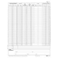 Registro Iva corrispettivi 31 x 24,5 cm 15pg numerate - 4490 - 2