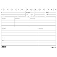 Schede per medici generici 17x24 cm verde - 19397 - 1