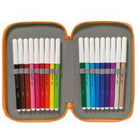 Astuccio 3 zip 13 x 20 x 7,5 cm colori e fantasie assortiti - 26290 - 6