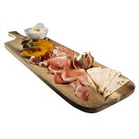 Tagliere con manico 75 x 20 x 1,6 cm legno di acacia - 27981 - 1