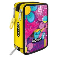 Astuccio 3 zip Young Street collection 19,5 x 7,5 x 12,9 cm PL fantasie assortite - 25181 - 3