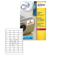 Etichetta in poliestere L6140 - permanente - Extra Strong - 45,7 x 25,4 mm - 40 etic. per foglio - bianco - conf. 20 fogli - Avery L6140-20 - 4004182059852 - DMwebShop