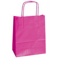 Shopper in carta maniglie cordino - 14 x 9 x 20 cm - magenta - conf. 25 sacchetti - Mainetti Bags - 079771 - 8029307079771 - DMwebShop