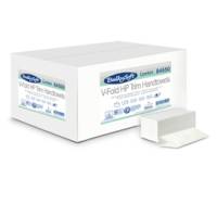 Asciugamani piegati a V Comfort - 2 veli - goffratura micro - 17 gr - 21 x 21 cm - bianco - conf. 15 pezzi da 210 - Bulkysoft - 84550 - 8018426845503 - DMwebShop