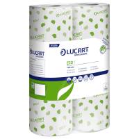 Carta igienica Eco - 2 veli - 16,5 gr - Ø 10,2 cm - 9,8 cm x 22 mt - 200 strappi - pacco 72 rotoli - 12 conf da 6 - Lucart - 811458 - 8059399002319 - DMwebShop