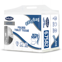 Carta igienica interfogliata EasyBag - 2 veli - 15,5 gr - strappo 11 x 19 cm - pacco da 250 strappi - Bulkysoft - 67582 - 8018426675827 - DMwebShop