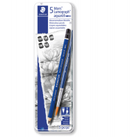 Astuccio metallo 5 matite + pennello Mars Lumograph - Acquerellabili 3 gradazioni 4B - 6B - 8B - Staedtler - 100A G6 - 4007817038871 - DMwebShop