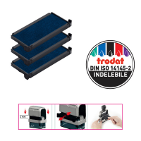 Tampone di ricambio 6/4915 - blu - conf. 3 pezzi - Trodat - 1512 - 1048050015123 - DMwebShop