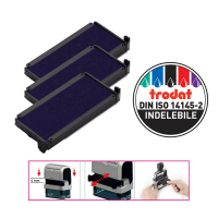 Tampone di ricambio 6/4913 - blu - conf. da 3 pezzi - Trodat - 1498 - 9008056014980 - DMwebShop