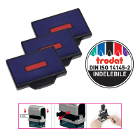 Tampone di ricambio 6/56/2 - blu-rosso - conf. 3 pezzi - Trodat - 1532 - 9008056015321 - DMwebShop