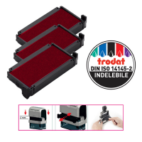 Tampone di ricambio 6/4910 - rosso - conf. 3 pezzi - Trodat - 1428 - 9008056014287 - DMwebShop