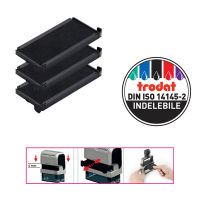 Tampone di ricambio 6/4915 - nero - conf. 3 pezzi - Trodat 1511