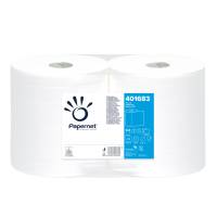 Bobina asciugatutto - 2 veli - goffratura a onda - Ø 22,4 cm - 21 gr - 23,4 cm x 137 mt - bianco - pacco 2 rotoli - Papernet - 401683 - 8013924010644 - DMwebShop