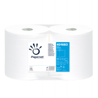 Bobina asciugatutto - 2 veli - goffratura a onda - Ø 22,4 cm - 21 gr - 23,4 cm x 137 mt - bianco - pacco 2 rotoli - Papernet - 401683 - 8013924010644 - DMwebShop