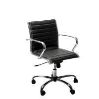 Poltrona direzionale Pollux new PND - pelle - con ruote e braccioli - nero - Unisit - PND/PN - 8050043741790 - DMwebShop
