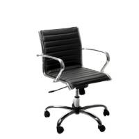 Poltrona direzionale Pollux new PND - pelle - con ruote e braccioli - nero - Unisit - PND/PN - 8050043741790 - DMwebShop