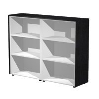 Coppia Prestige - mobili medi a giorno - 162,8 x 43 x 119,8 cm - nero venato - Artexport - 935C-8 - DMwebShop