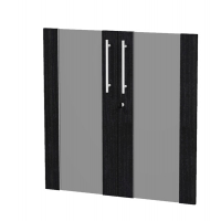 Coppia ante Prestige - vetro-melaminico - per mobile basso - 80 x 77 cm - spessore 18 mm - nero venato - Artexport - 91068M-8 - DMwebShop