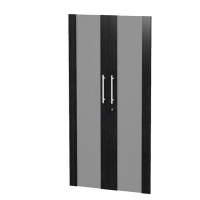 Coppia ante Prestige - vetro-melaminico - per mobile medio-alto - 80 x 153,8 cm - spessore 18 mm - nero venato - Artexport - 91074M-8 - DMwebShop
