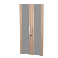 Coppia ante Prestige - vetro-melaminico x mobile medio-alto - 80 x 153,8 cm - spessore 18 mm - ciliegio arabis - Artexport - 91074M-K - DMwebShop