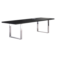 Tavolo riunioni Prestige Metal - 220 x 100 x 74 cm - nero venato - Artexport - 905M-8 - DMwebShop